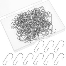 120 Pcs Christmas Ornament Hooks Christmas Ornament Hangers Bendable Metal Wi...