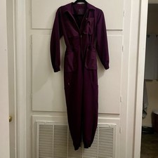 FIGS Women  s Plum Technical Collection Long Sleeve Jumpsuit XXS