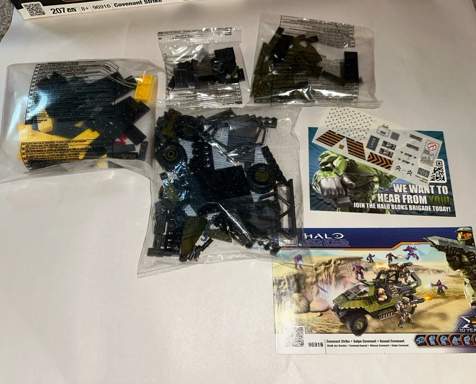 HALO 96916 Mega Bloks COVENANT STRIKE Bolsas Selladas Sin Mini Figuras Foto 2 de 4