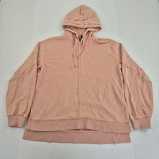 SWEATY BETTY Hoodie Small 10 Pink Womens Cotton Blend Embroidered Logo Jumper