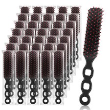 36 Pack Hair Brushes Bulk for Homeless Supplies, Individually Wrapped Travel ...