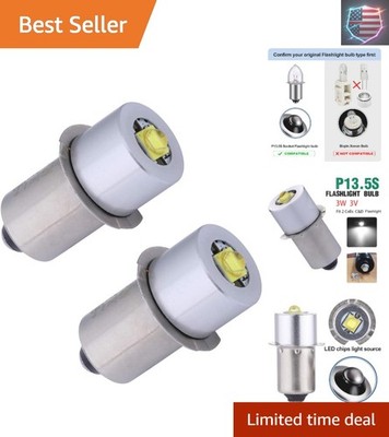 Maglight Replacement Bulbs DC 3V, Maglight LED Bulb for Only 2 Cells C&D Flas...