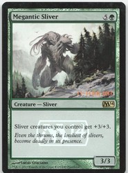Megantic Sliver - 185/249 - Foil Prerelease Promo - Core Set 2014 MTG
