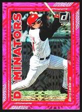 Barry Larkin 2023 Panini Donruss Dominators Pink Fireworks Cincinnati Reds #D6