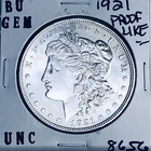 1921 BU GEM MORGAN SILVER DOLLAR UNC MS+++ U.S. MINT RARE COIN 8656