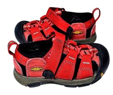 Keen Newport H2 Boys Girls Sandals Size 4.5 Red Closed Toe Waterproof Toddler