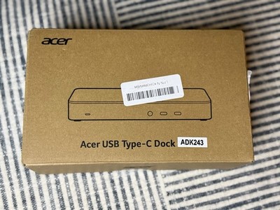 Acer USB Type-C Dock ADK243 Docking Station, USB-C, 8K Display, 140W Charging