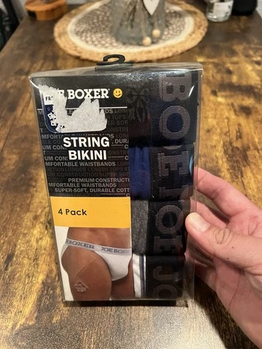 New Kmart Joe Boxer Men’s 4 Pack String Bikini Brief Underwear Vintage XL