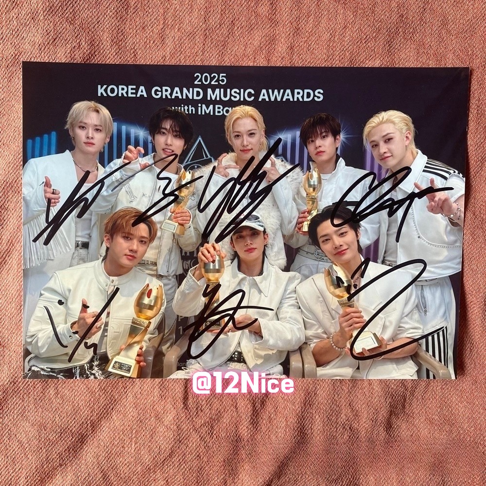 SALE STRAY KIDS ATE GROUP Autographed Photo 4*6 K-POP COLLECTION 2025 #Nice