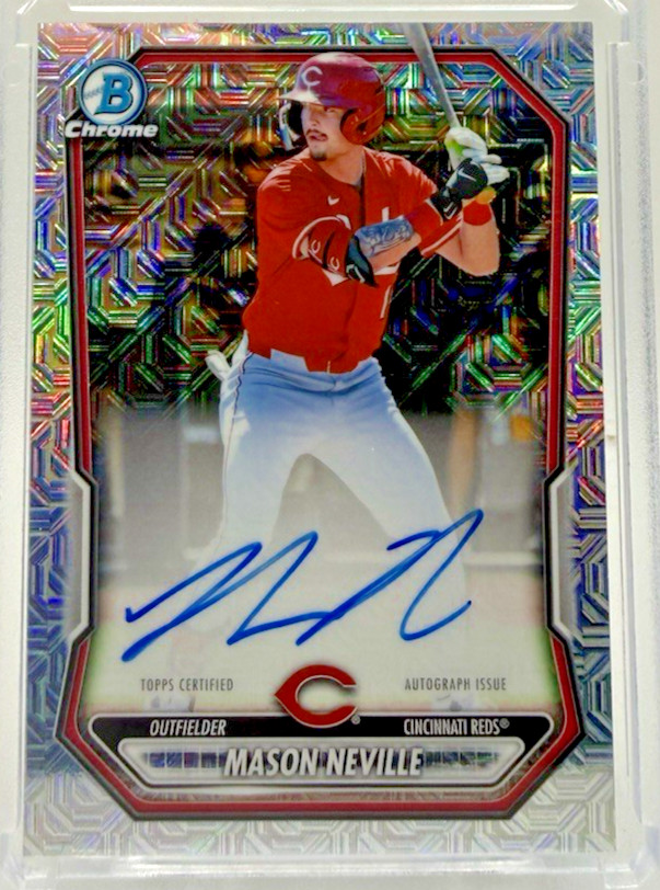 2026 Bowman Chrome Prospect Mega Box Mason Neville #BMA-MN Auto Reds