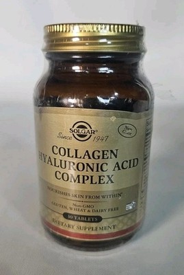 Solgar Collagen Hyaluronic Acid Complex, 30 Tablets Exp: 11/2026