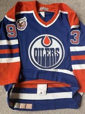 Authentic Vintage CCM NHL Edmonton Oilers 1993 NHL Hockey Jersey 48 Blue 93