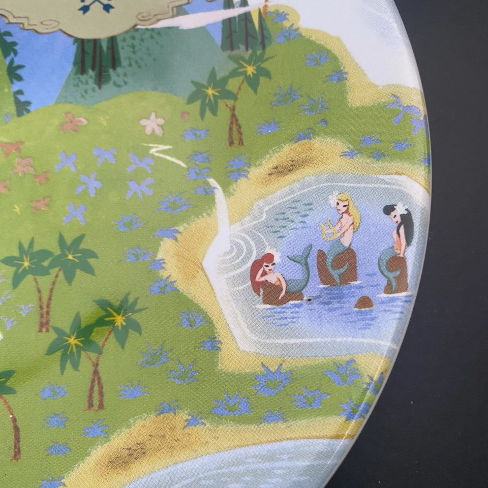 Plato Disney Peter Pan Neverland Think Happy Thoughts 7 pulgadas parques Disneyland Foto 3 de 4