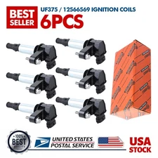 New Quality UF375 12566569 6Pcs Ignition coils For Cadillac CTS 2004-2009