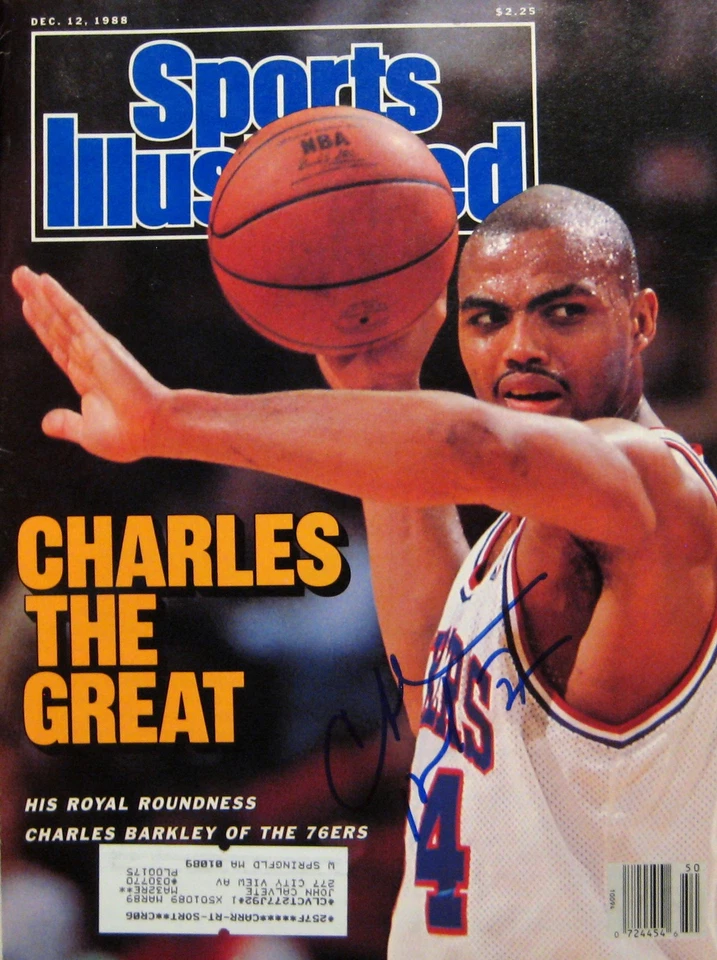 Charles Barkley - Philadelphia 76ers - Autographed Sports Illustrated - 12/12/88 - Image 1 of 1