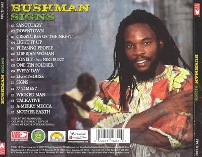 BUSHMAN (REGGAE) - SIGNS NEW CD