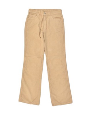 BENETTON Mädchen Wide Leg Jeans 11-12 Jahre W26 L30 XL Khaki Baumwolle MC02