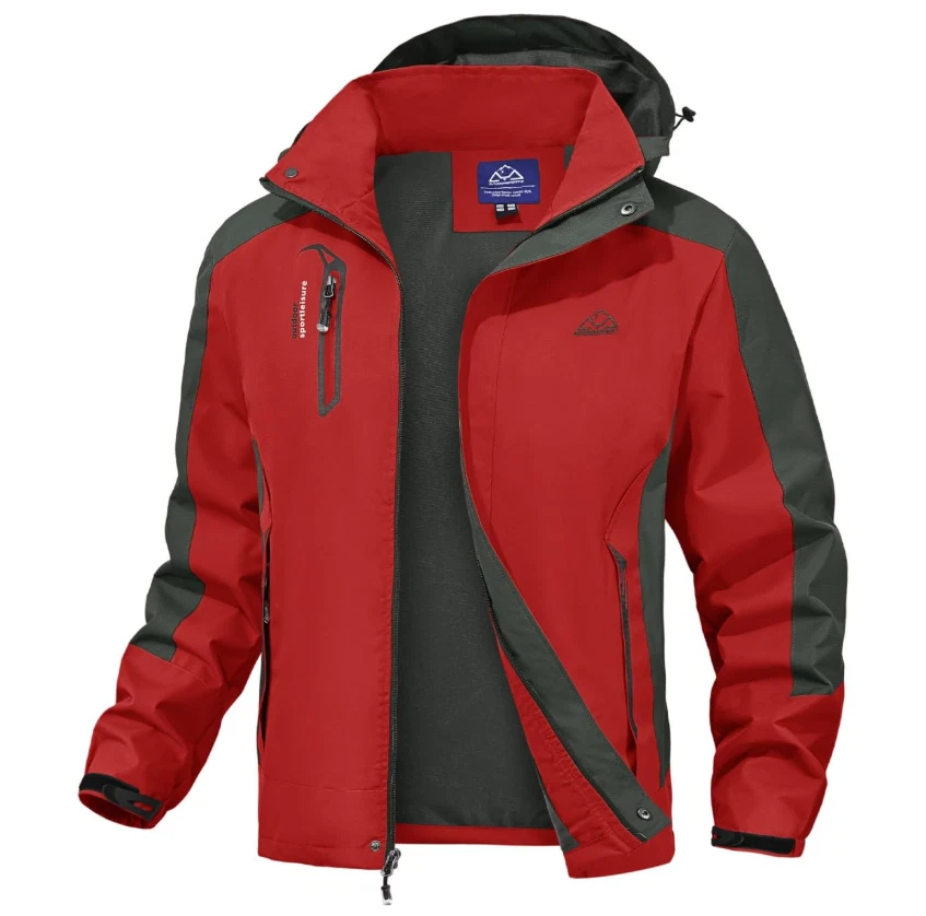 NEU donhobo Herren Outdoor Wanderjacke Wasserabweisend Atmungsaktiv - Große L