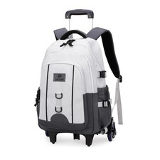 Boys Rolling Backpack for School Kids, Backpack for Boys with 6 Wheels, Carry...