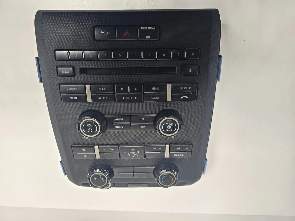 Radio control de clima Ford F-150 2009-2014 CD AUX bisel frontal CL3T-18A802-HA Foto 4 de 4