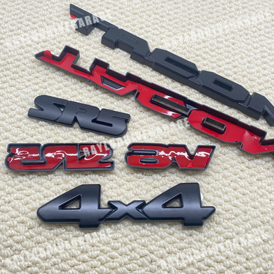 3/4/5/6PCS Emblem Overlay Kits For 2016-2023 Tacoma SR5 V6 4x4 Matte Black Badge