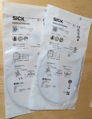 SICK - 2x MZCG-1Z7PSAKRO - 1091296 - C Nut Sensor, Zylinderschalter, Näherungss. - Bild 1 von 3