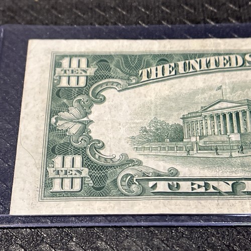1950 B $10 Dollar Bill, Federal Reserve NOTE J67948372A / Kansas City / OLD SEAL - Picture 13 of 17