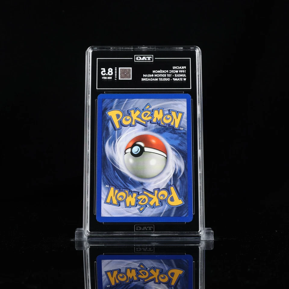 1999 WOTC POKEMON JUNGLE PIKACHU 60/64 1ST EDITION W STAMP DUELIST PROMO TAG 8.5 - Image 2 of 2