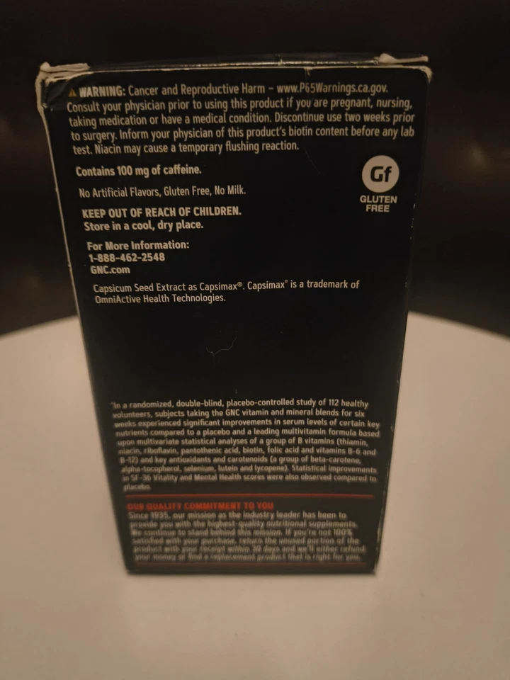 Suplemento dietético GNC Mega Men Energy & Metabolism (90 unidades) SELLADO caducidad 26/06 Foto 3 de 4