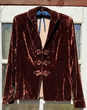 Retro, Bohemian, Crushed Velvet Women's Blazer/Jacket - Medium
