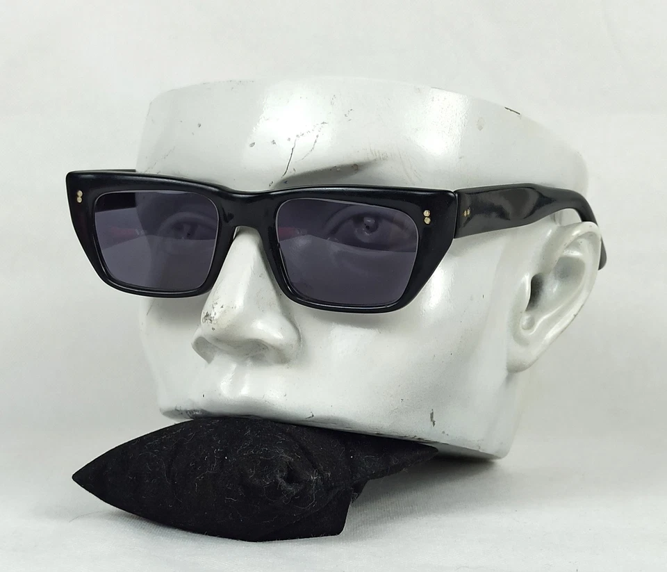 GAFAS DE SOL CLÁSICAS ROCKABILLY VINTAGE ITALIA ROMA MEDIADOS DE SIGLO UNISEX AÑOS 50 RARAS Foto 3 de 4