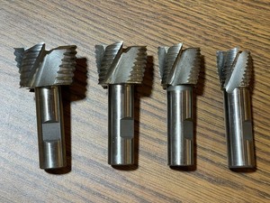 MHC ROUGHING MILL SET, HSS Cobalt, 4Pc. 1 - 1 3/4" Cutting Diameter, 3/4" shank