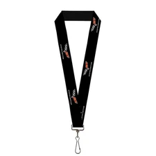 Buckle Down Lanyard-1.0"-C6 Logo Repeat Black One Size Multicolor