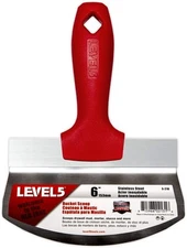 Premium Quality 6 Inch Stainless Steel Putty Knife Ergonomic Handle Professio...