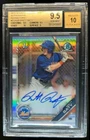 2019 Bowman Draft Brett Baty Chrome Auto 1st Prospect Refractor #/499 BGS 9.5/10