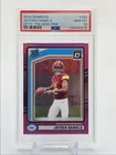 JAYDEN DANIELS 2024 DONRUSS OPTIC RATED ROOKIE PINK PRIZM RC PSA 10 Q4769