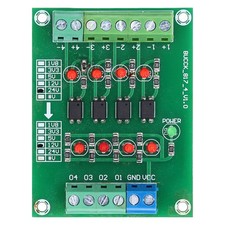 4 Channel Optocoupler Isolation Board 24V To 5V PLC Level Voltage