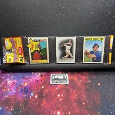 1986 Topps Rack Pack Sealed Unopened Baseball Cards Ozzie Smith Gary Carter KL