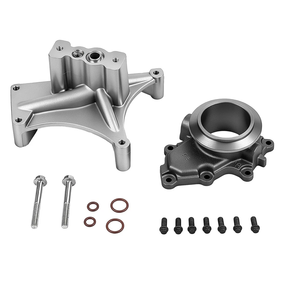 Pedestal turbo con pernos y carcasa de escape para Ford Powerstroke 99,5-03 diésel 7,3 L Foto 2 de 4