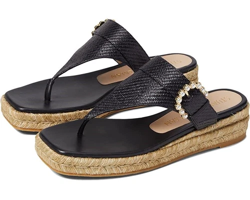 Sandali espadrillas Stuart Weitzman fibbia perlata US7 9734390 79680833