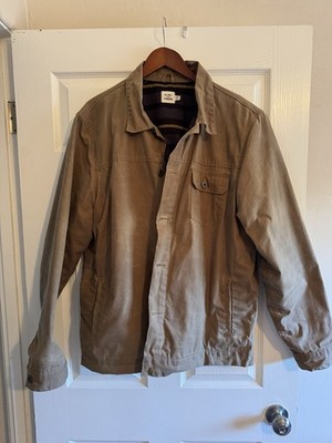 Flint and Tinder Jacket Mens 3XL Waxed Trucker Flannel-lined Tan Huckberry