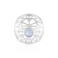 Cavill Welo Opal AnhäNger 925 Silber Rhodiniert 0,27Ct Blauviolett