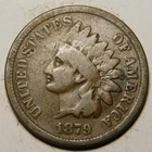 1879 Indian Head Cent Penny VG-Details  "Not Cleaned -Actual Coin Pictured"