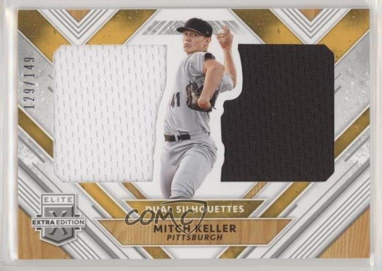 2018 Panini Elite Extra Edition Dual Silhouettes Silver 129/149 Mitch Keller 1u6