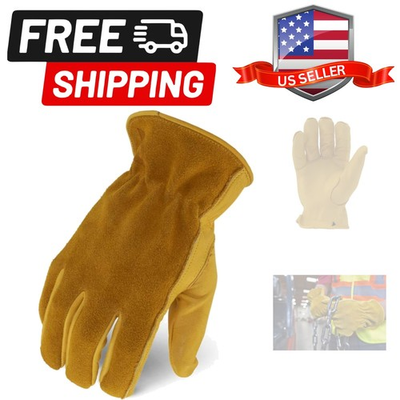 #ad Workhorse Leather Work Gloves Suggested Uses For Landscaping Ranch Work Di... $37.04