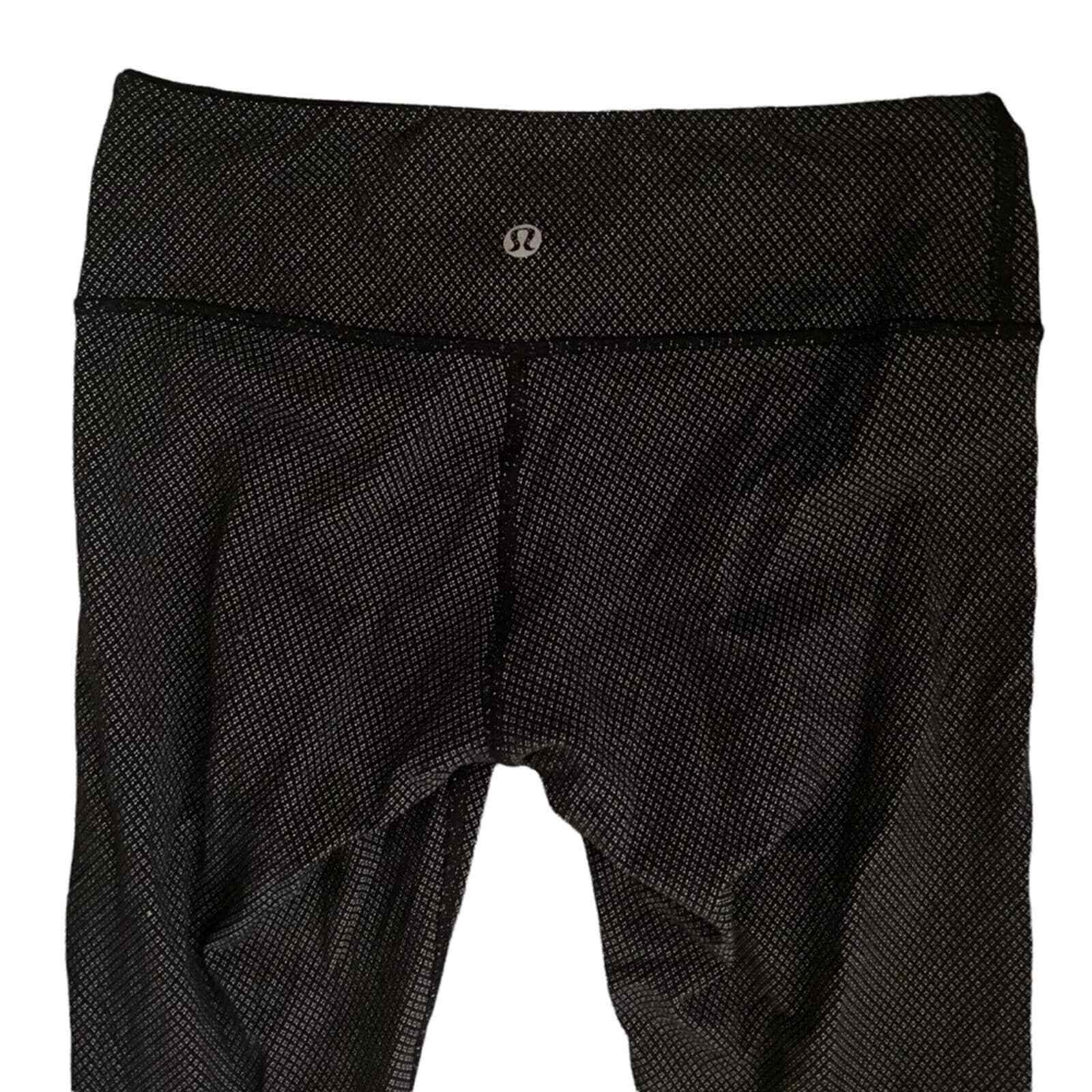 Lululemon gray pattern wunder under leggings size… - image 6