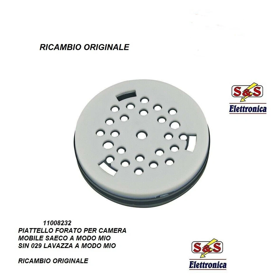 11008232+11010119 PIATTELLO MOBILE FORATO+GUARNIZIONE X SAECO A MODO MIO SIN029 - Immagine 2 di 3