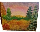 Burning Meadows, Acrylic Painting - 16x20 Hand Painted Artwork on Canvas