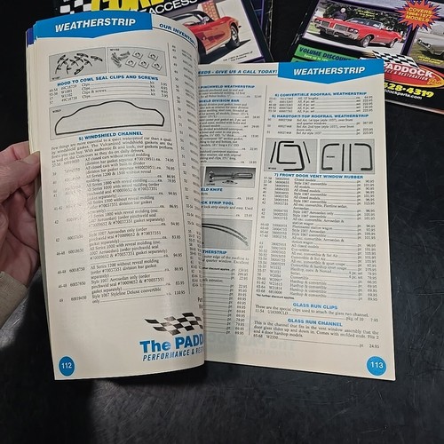 (6) Paddock Auto Parts Catalogs VTG Camaro GTO Chevy Corvette Cutlass Mustang - Bild 10 von 24