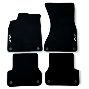 Nouveau tapis de plancher de voiture Velour pour Audi A7 S7 RS7 Linges auto à tapis noir imperméables